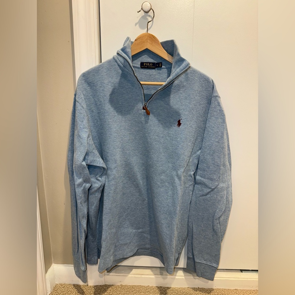 Men’s polo quarter zip sweater